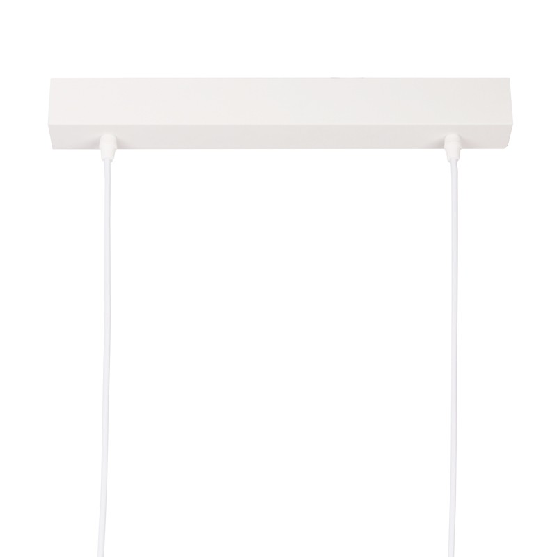 Houten hanglamp bloemvormig