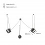 Grijze hanglamp eetkamer "BLUS" inspiratie Flos Aim