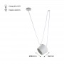 Moderne witte hanglamp "Agos" inspiratie Flos Aim