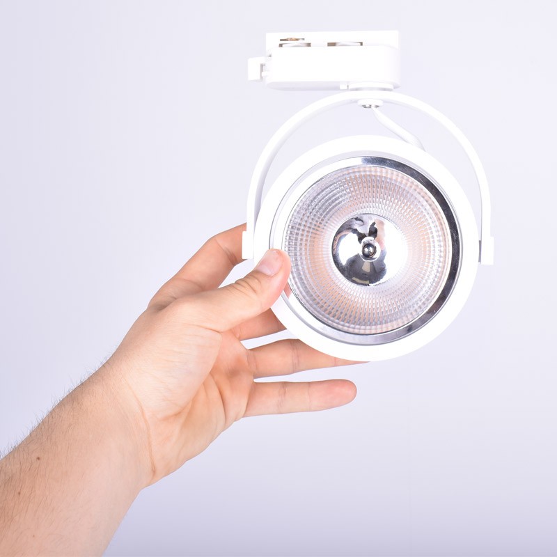 Eenfase Led track spot AR111 GU10 Eenfase Led track spot AR111 GU10