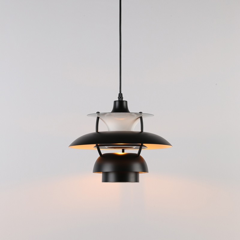 Zwarte Design Hanglamp "YOHAN" E27