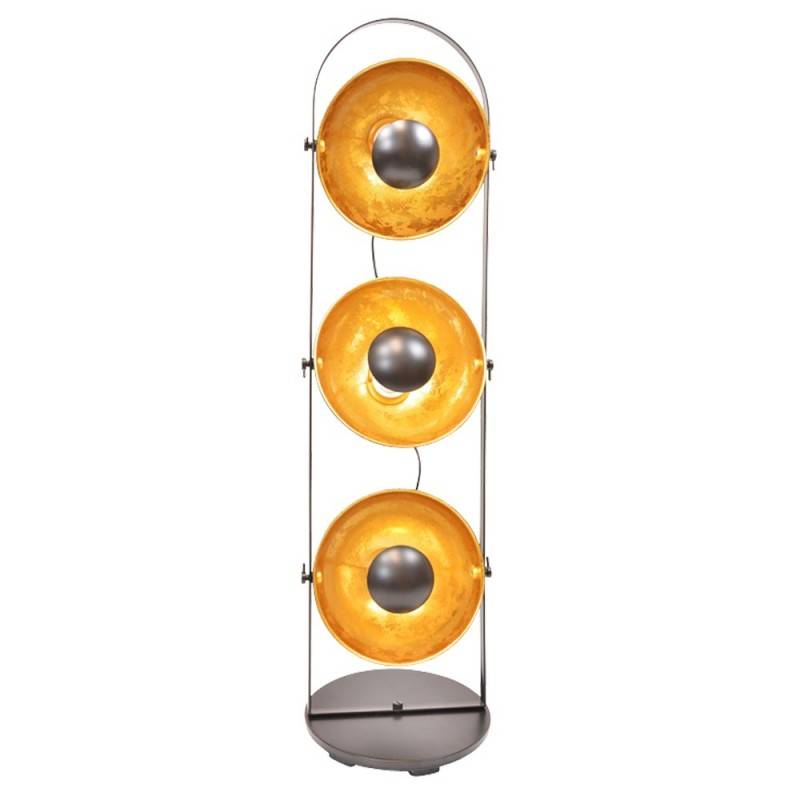 Copernico vintage lamp met drie gouden koppen E27 Copernico vintage lamp met drie gouden koppen E27