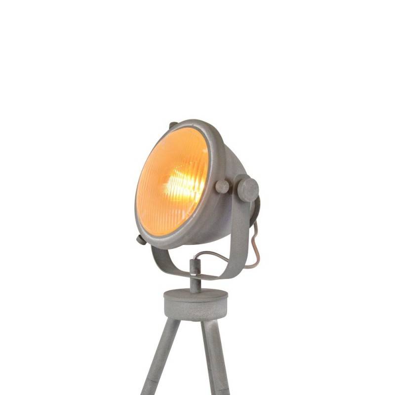 DRIEPOOT TAFELLAMP TANGE BETON GLAS E27 GRIJS KABEL