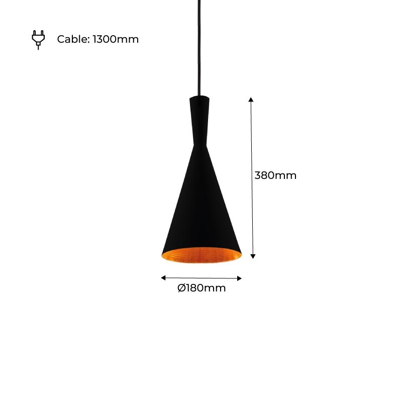 Afmetingen SOLVANG hanglamp