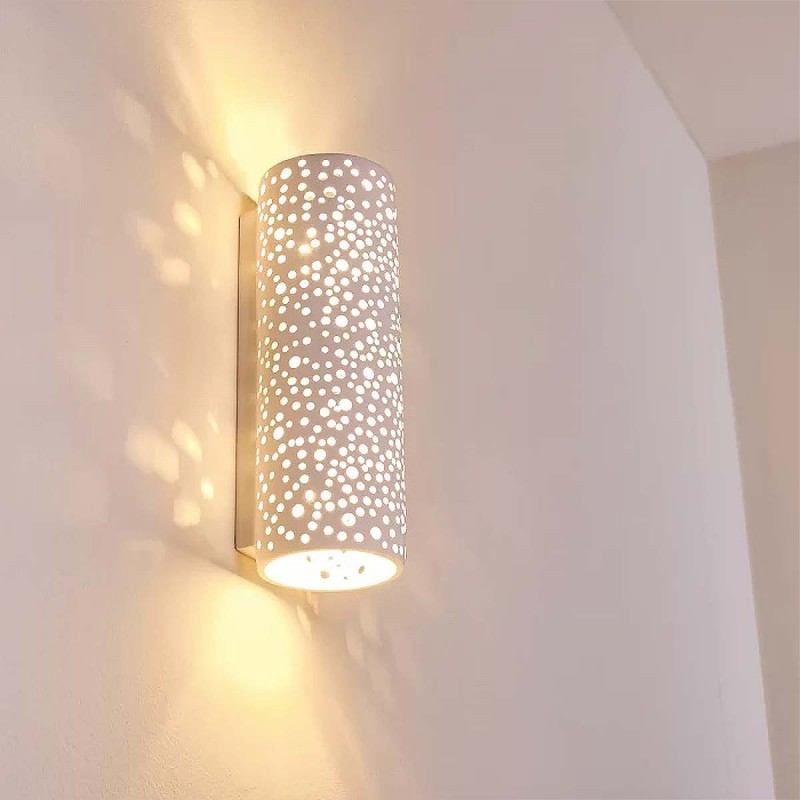 gips wandlamp aan gips wandlamp aan