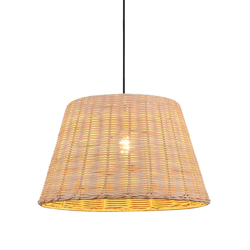 Rieten hanglamp Hank E27