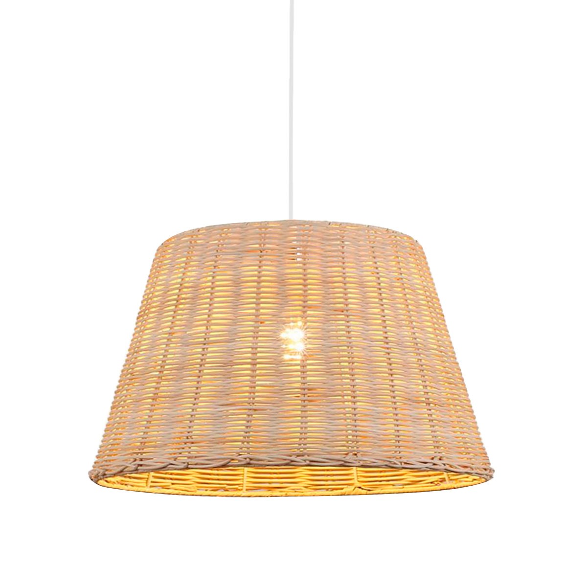 Rieten hanglamp Hank E27
