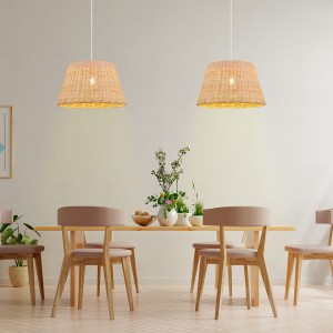 Rieten hanglamp Hank E27