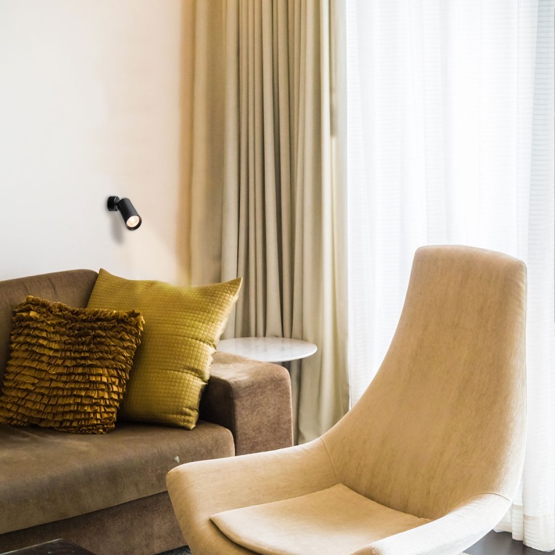 Wand- en plafondlamp voor GU10 lamp 360º verstelbaar Wand- en plafondlamp voor GU10 lamp 360º verstelbaar