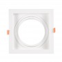 Set x 4 - Vierkante cardan-as downlight ring voor QR111 of AR111 lamp - Uitsparing 155 x 155 mm