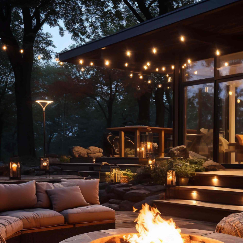 terras warme verlichting met slinger terras warme verlichting met slinger