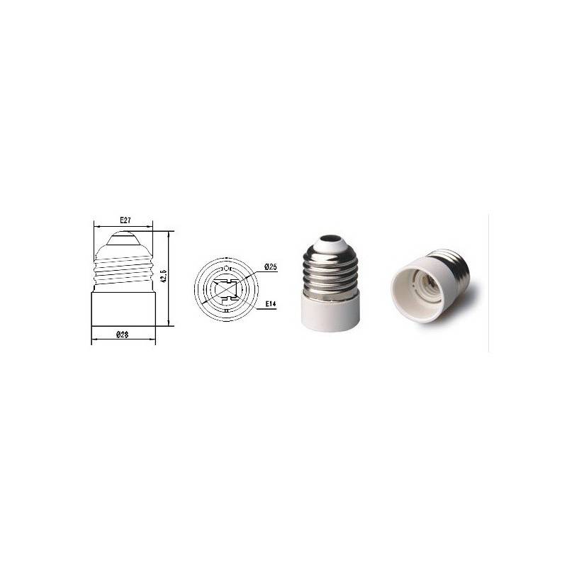 Adapter E27 naar E14