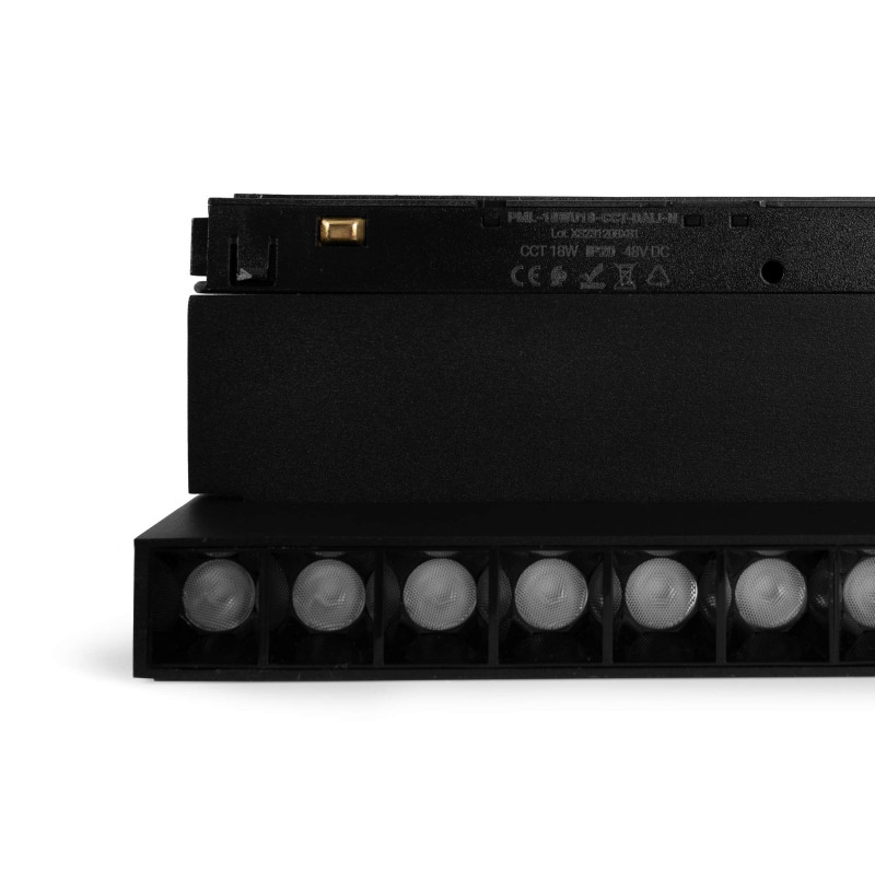 Verstelbare lineaire spot voor magnetische rail 48V CCT - 18W - DALI-2 dimbaar - UGR18