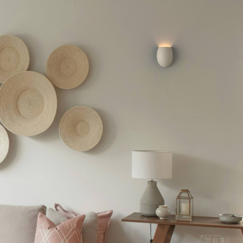 Gips wandlamp "Mery" - 1 x G9 Gips wandlamp "Mery" - 1 x G9