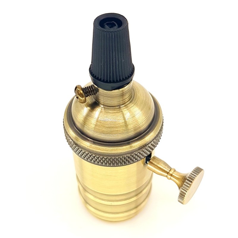 BRONSKLEURIGE E27 FITTING MET SCHAKELAAR (VINTAGE SERIE) BRONSKLEURIGE E27 FITTING MET SCHAKELAAR (VINTAGE SERIE)