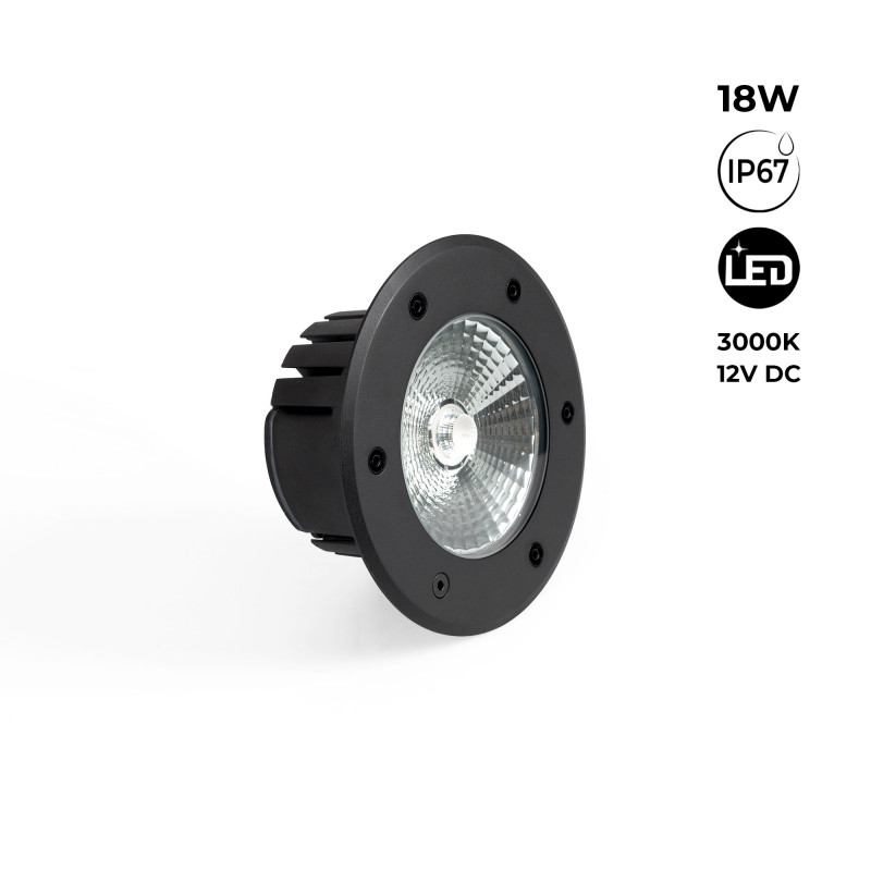 Outdoor LED grondbaken 18W - 12V DC - IP67 - Ø15cm - 30º. Outdoor LED grondbaken 18W - 12V DC - IP67 - Ø15cm - 30º.