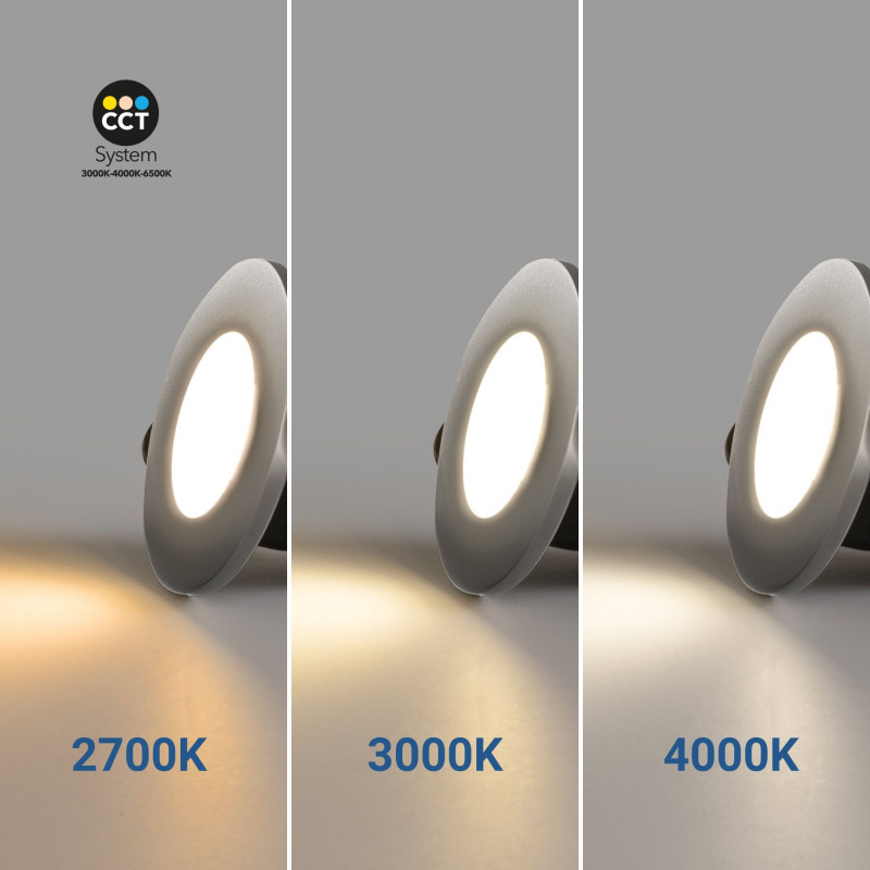 Inbouwspot LED 6W - CCT - TRIAC dimbaar - Ø68mm - IP65 - Chroom