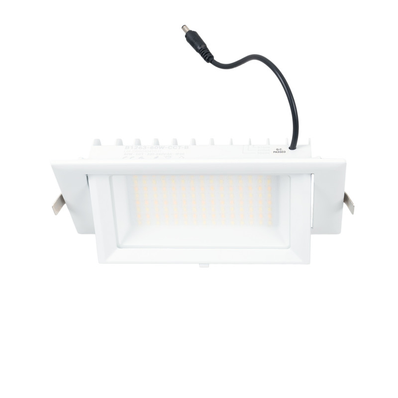 Rechthoekige LED-inbouwspot - Kantelbaar - CCT 60W - Wit - 100° LIFUD-driver Rechthoekige LED-inbouwspot - Kantelbaar - CCT 60W - Wit - 100° LIFUD-driver