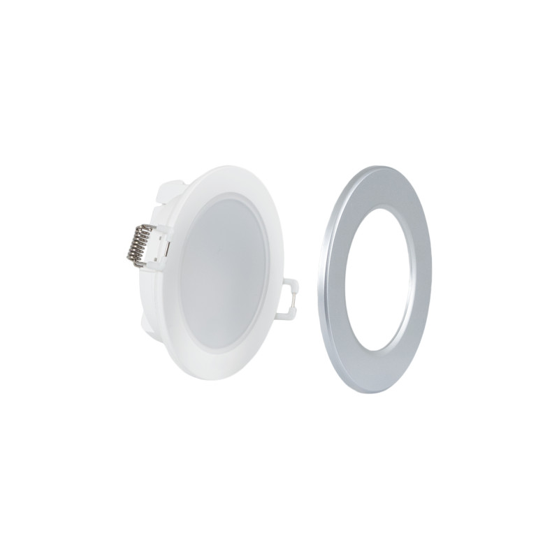 LED inbouwspot voor buiten 5W - 3000K - IP65 - TRIAC dimbaar - Verwisselbare Ring - Ø68mm LED inbouwspot voor buiten 5W - 3000K - IP65 - TRIAC dimbaar - Verwisselbare Ring - Ø68mm