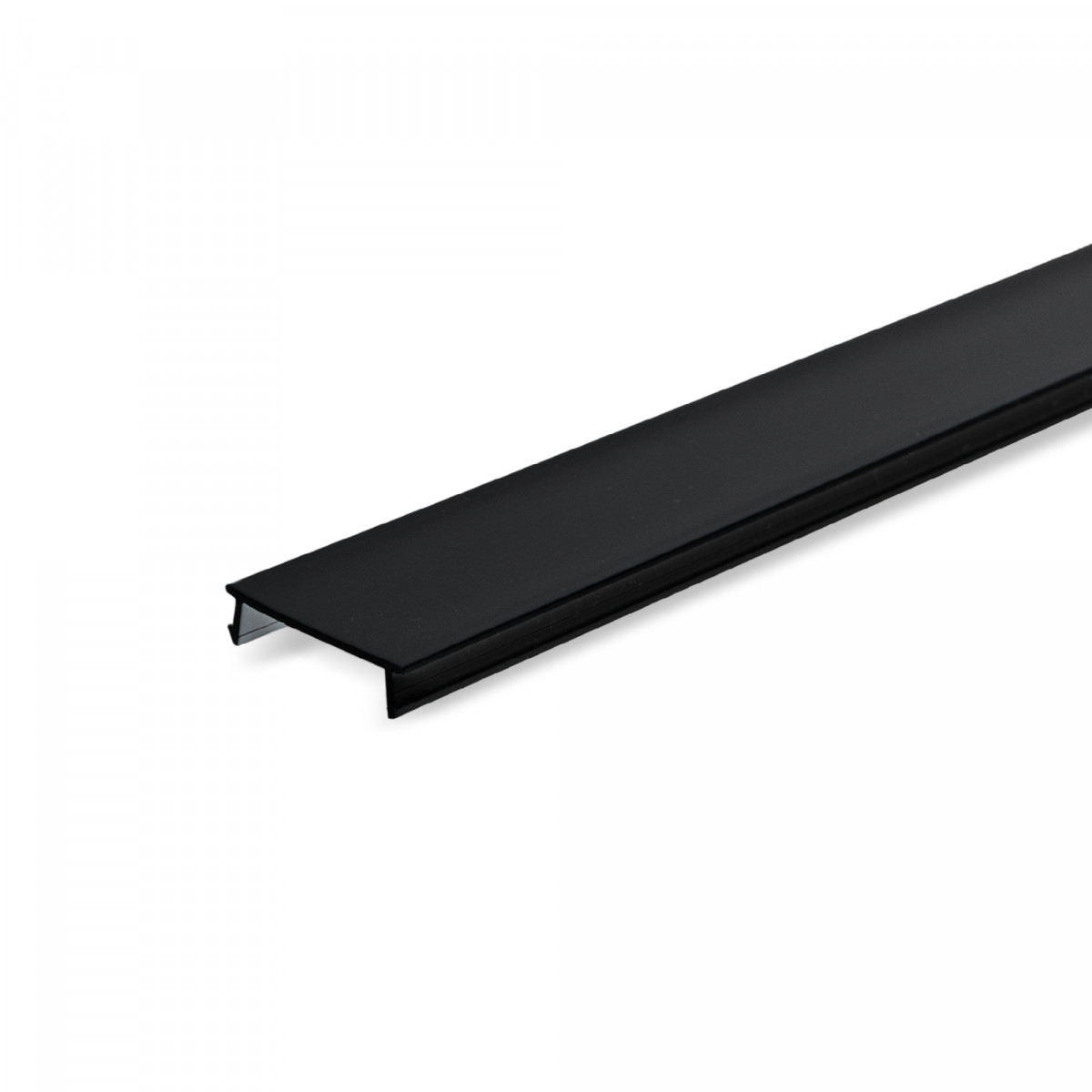 Decoratieve afdekking voor magnetische rail - 1 meter - Zwart