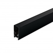 Decoratieve afdekking voor magnetische rail - 1 meter - Zwart
