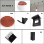 Configureerbare lamp "Axia 3" - KIT 12W bol lamp + geleidende textieltape + accessoires