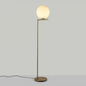 Glazen bol staande lamp "Anni 300" - E27 - Ø 30cm