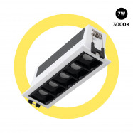 Inbouw LED lijnlamp 7W -...