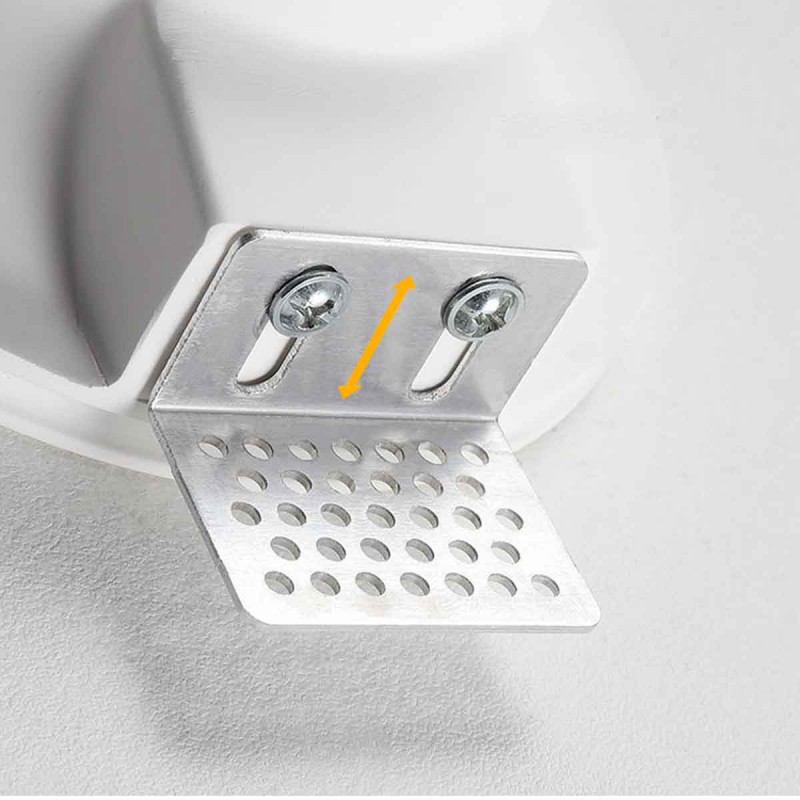 Okrągły wpuszczany downlight bez wykończenia GU10 do płyt gipsowo-kartonowych bez wykończenia