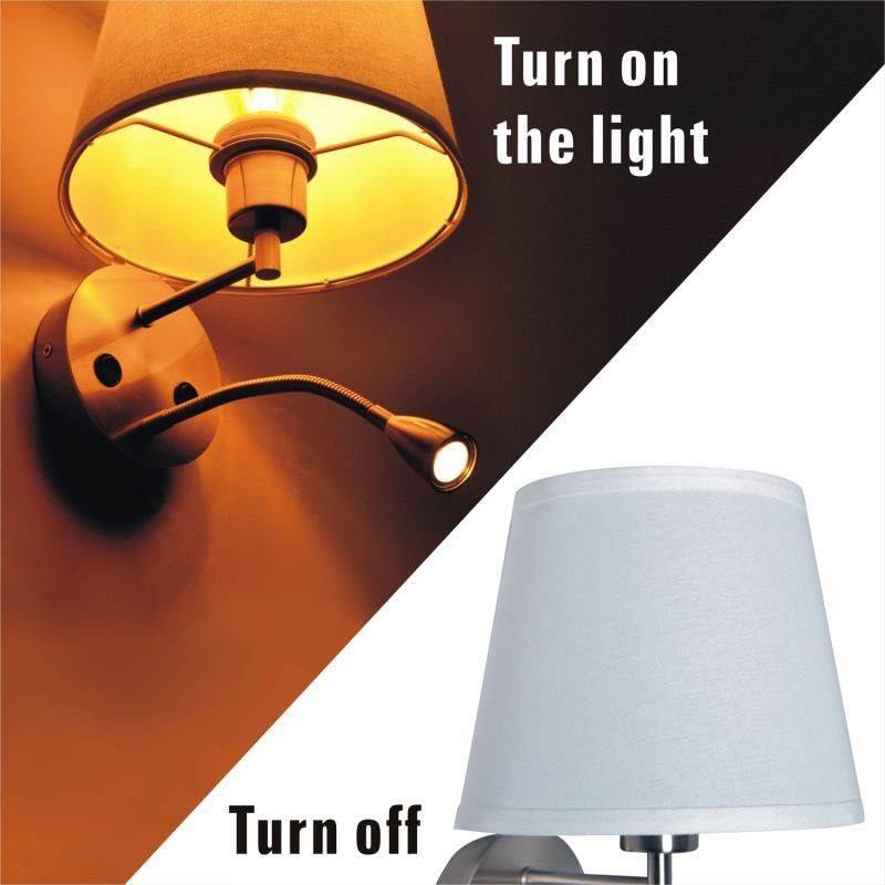 LAMPA ŚCIENNA Z LAMPKĄ DO CZYTANIA LAMPA ŚCIENNA Z LAMPKĄ DO CZYTANIA