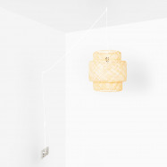 Wisząca lampa z wikliny...