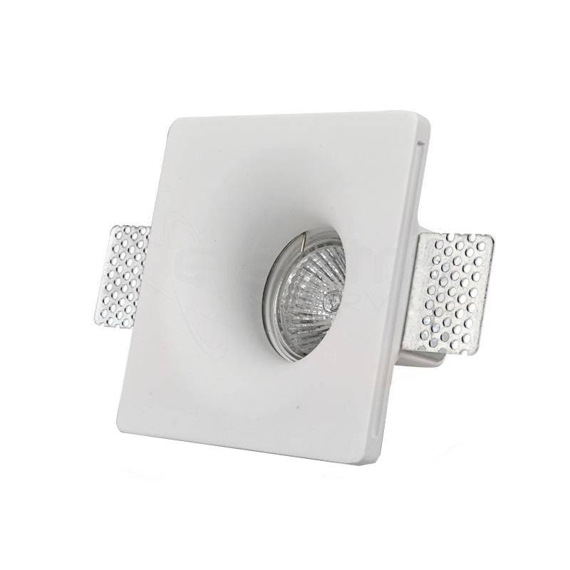 Kwadratowy wpuszczany downlight GU10 bez wykończenia Kwadratowy wpuszczany downlight GU10 bez wykończenia
