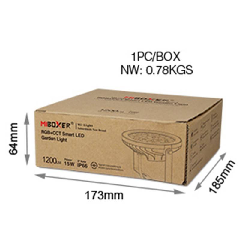 Proyector LED de jardín con pincho 15W RGB+CCT control RF/WiFi  | Mi Light | FUTC03 Proyector LED de jardín con pincho 15W RGB+CCT control RF/WiFi  | Mi Light | FUTC03