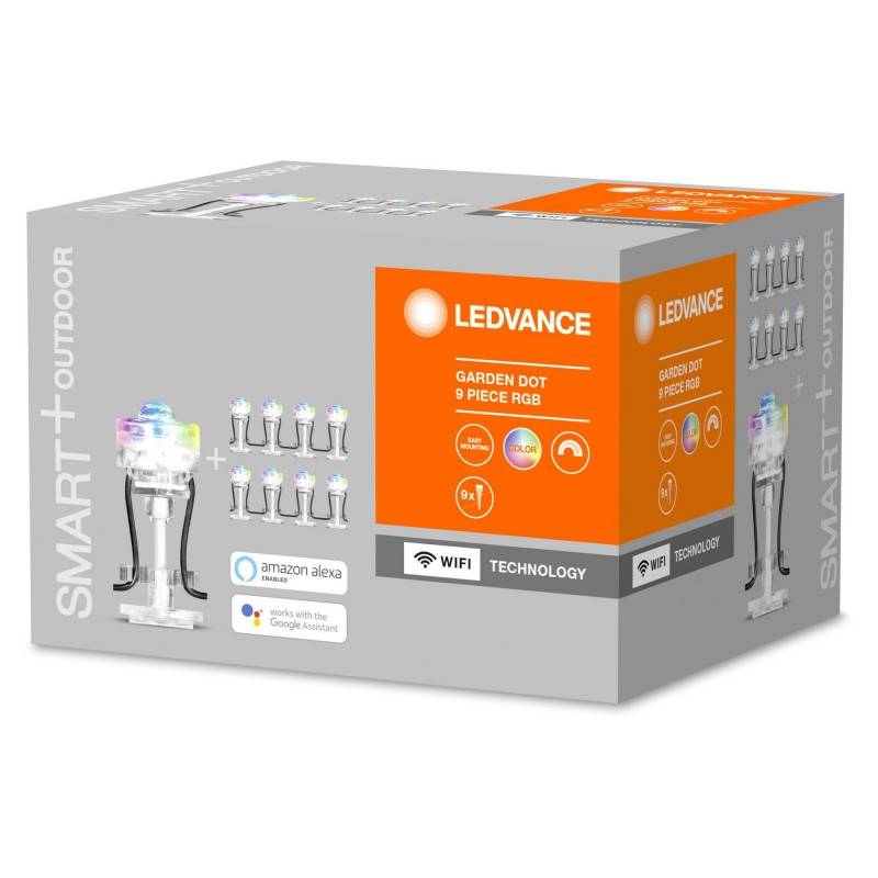 Luces LED Exterior SMART WiFi Garden DOT RGB 9P LED