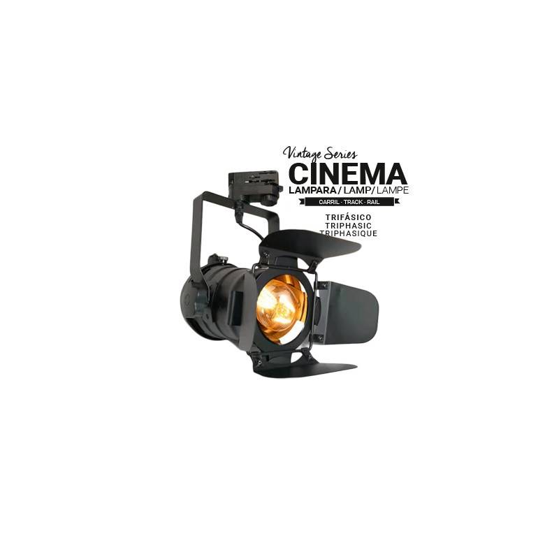 Foco de carril trifásico orientable "CINEMA" E27