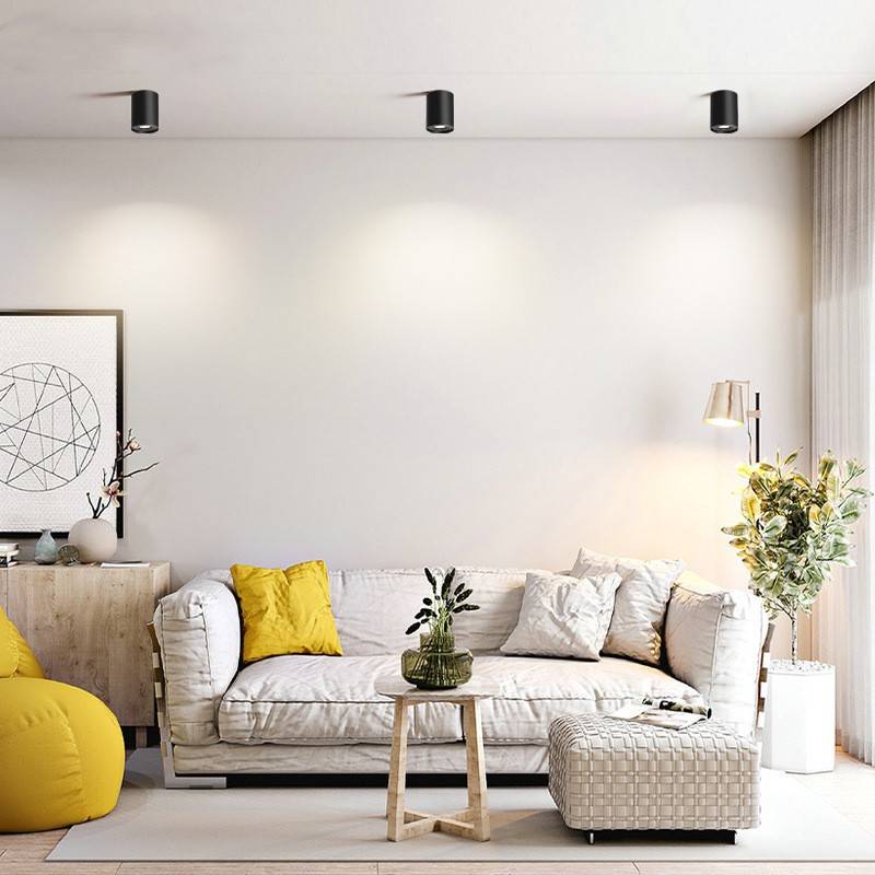 Aro downlight de superficie orientable GU10, MR16 PVC Aro downlight de superficie orientable GU10, MR16 PVC