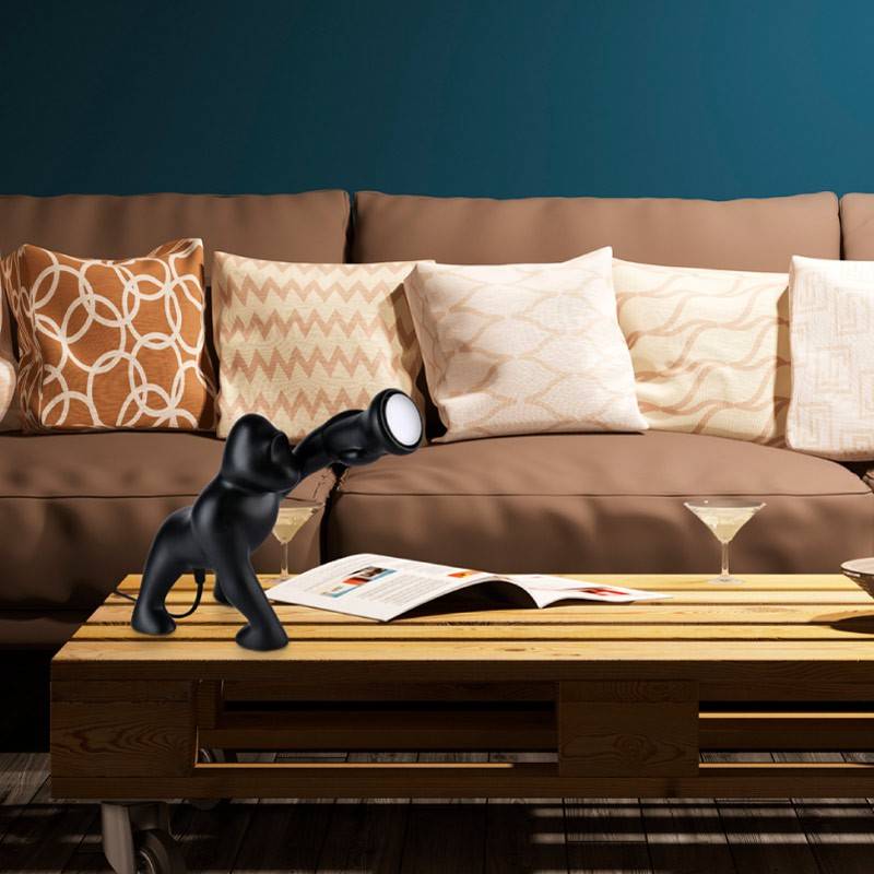 Lámpara gorila de mesa de resina "Orangutan" Lámpara gorila de mesa de resina "Orangutan"