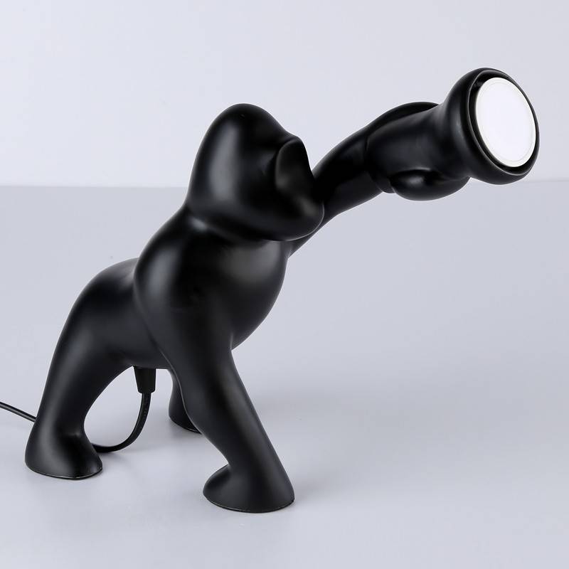 Lámpara gorila de mesa de resina "Orangutan" Lámpara gorila de mesa de resina "Orangutan"