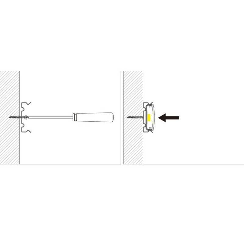 GRAPA METÁLICA PARA SUJECIÓN PERFIL FLEXIBLE 18X6MM