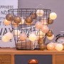 Guirnalda LED bolas de algodón 20 Bolas con USB 3m-IP44-4cm