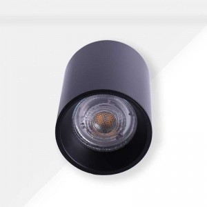 Lampa sufitowa na żarówkę GU10 czarna