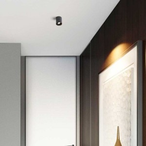 Lampa sufitowa na żarówkę GU10 czarna