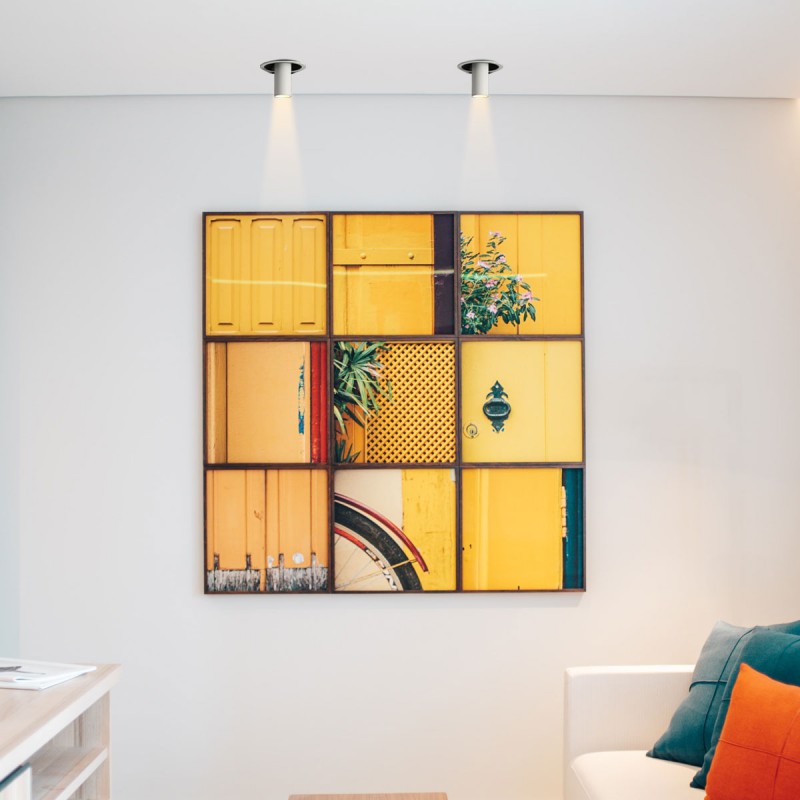 Regulowany reflektor wpuszczany LED "ALAI" - Zoom - 100mm - 2800K - 7W