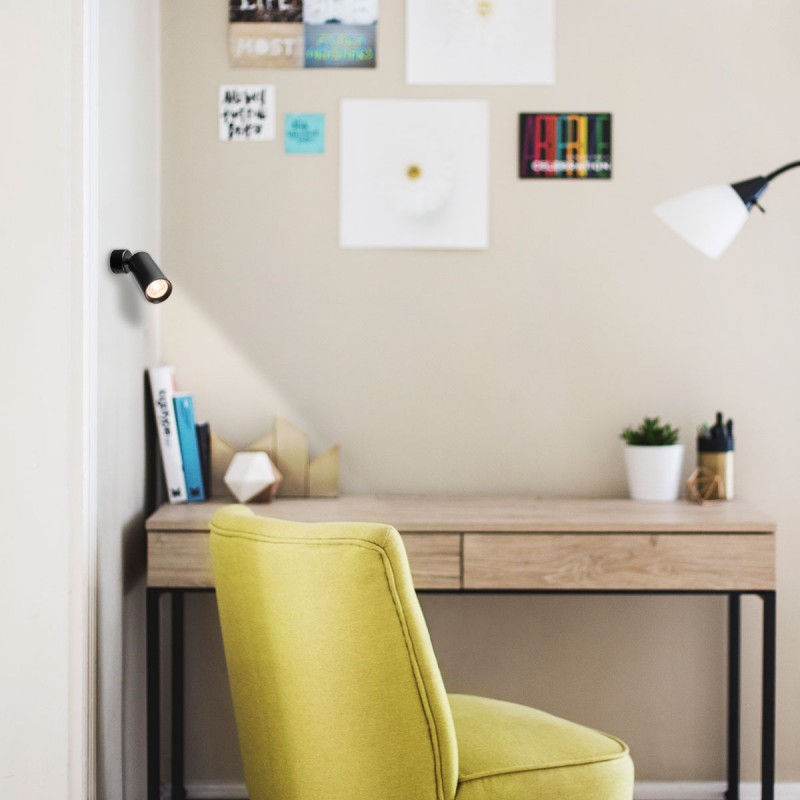 Apliques de pared y techo para bombilla GU10 Orientable 360º Apliques de pared y techo para bombilla GU10 Orientable 360º