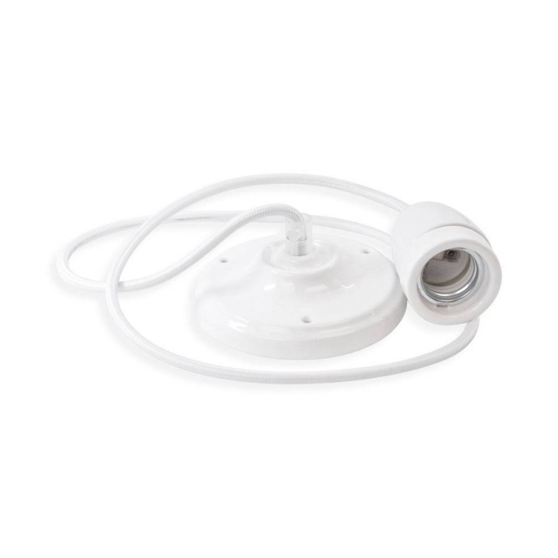 Portalámparas colgante de color negro