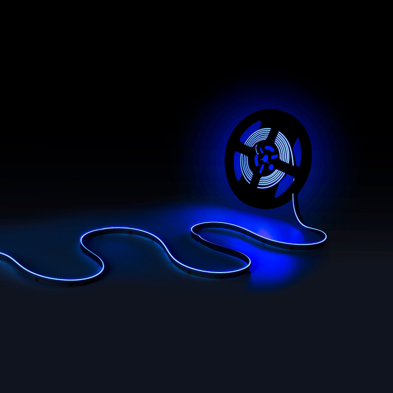 Tira LED COB 24V DC RGB - Emisión lateral - 12W/m - 10mm - IP20 - Corte c/ 5cm - Rollo de 5 metros Tira LED COB 24V DC RGB - Emisión lateral - 12W/m - 10mm - IP20 - Corte c/ 5cm - Rollo de 5 metros