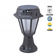 Solarna lampa uliczna "MINILOT/ROSETTA" z czujnikiem PIR - 3 tryby pracy - CCT