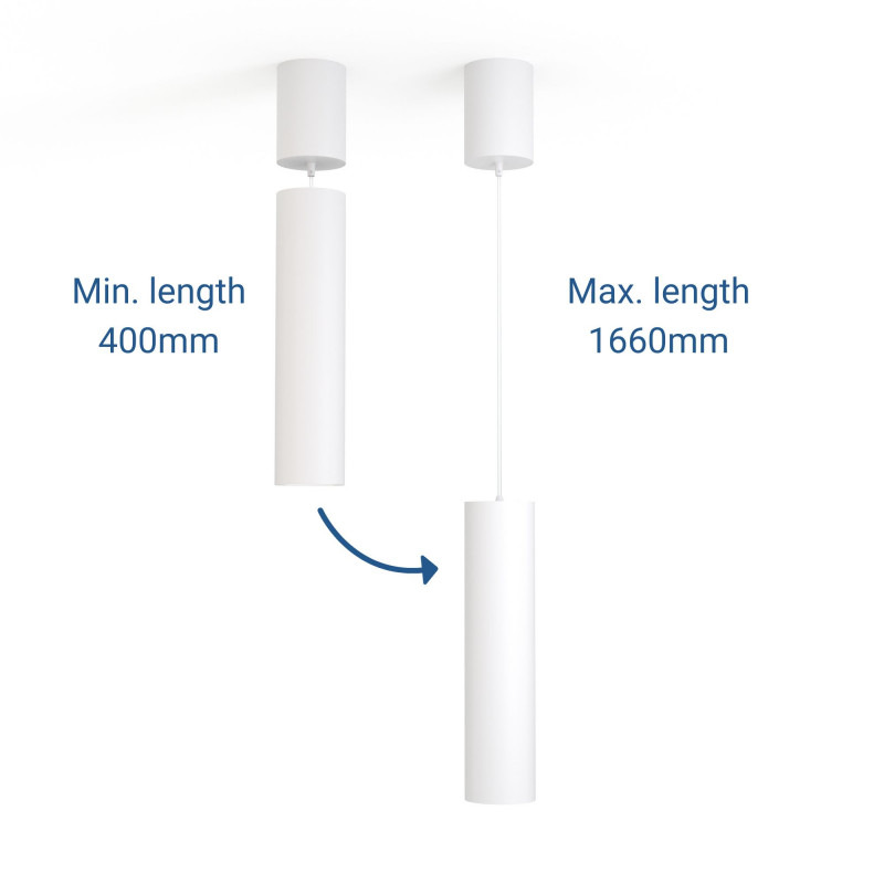 Nowoczesna lampa wisząca "Roomba" 10W - CCT - Biały Nowoczesna lampa wisząca "Roomba" 10W - CCT - Biały