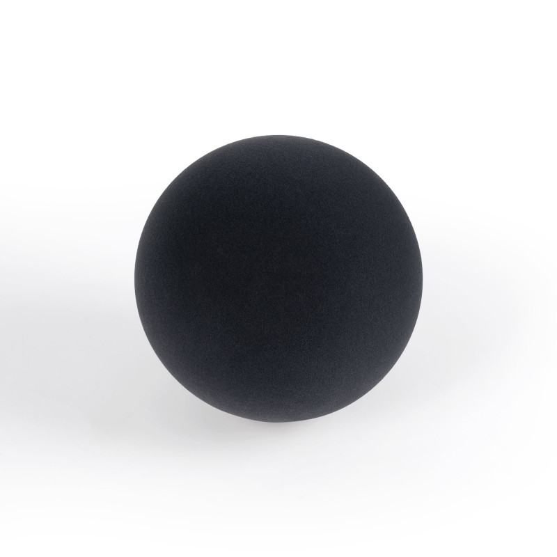 Szklana i tekstylna kula do zamiennika lampy akustycznej B206 - Ø140 mm - szaro-brązowa