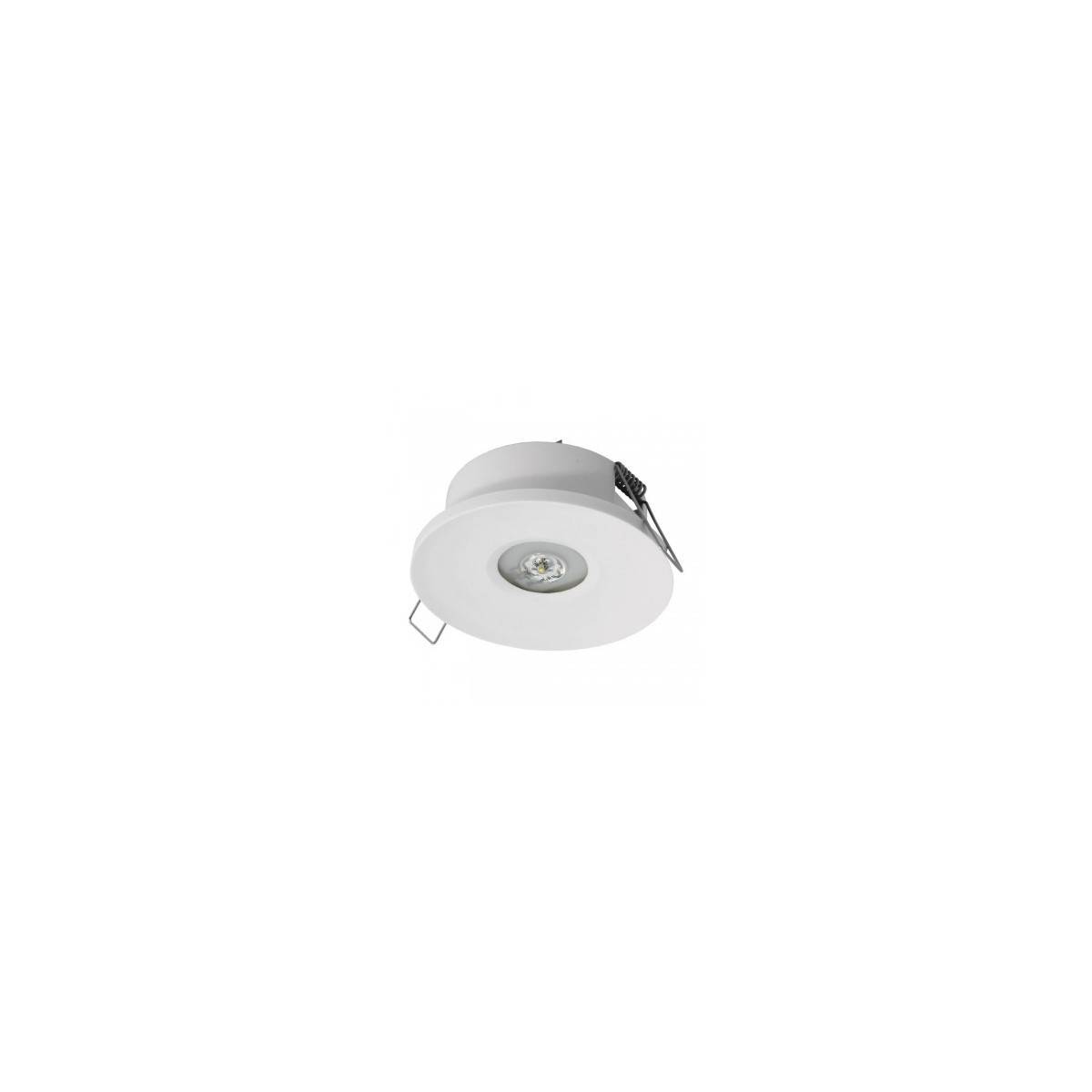 Luz de emergência LED encastrável AXP 120lm IP20
